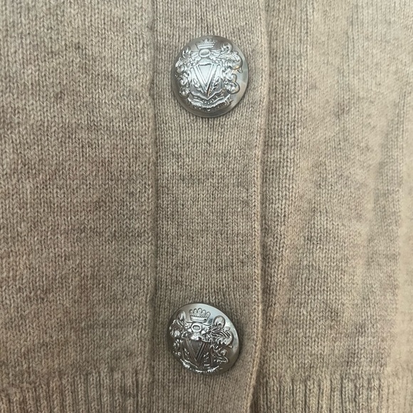 NWT Veronica Beard Solene Cashmere Cardigan in Oatmeal - Picture 8 of 8